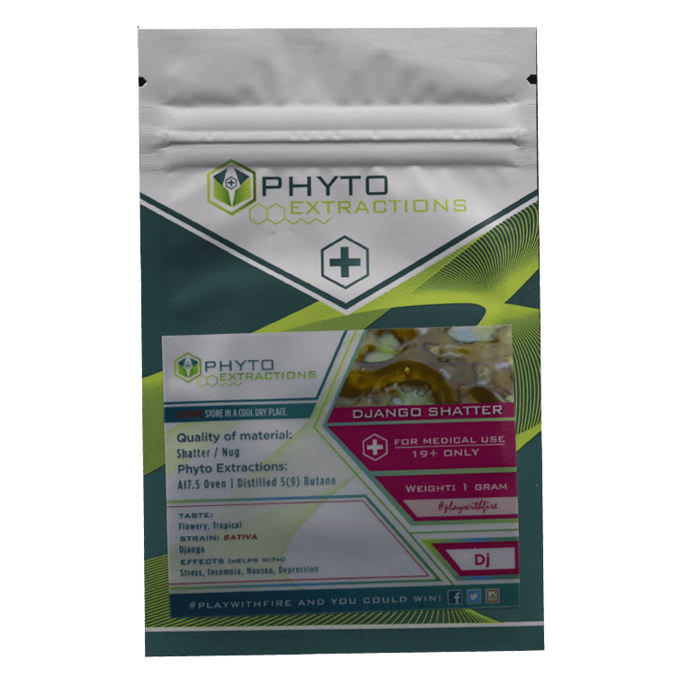 Phyto – Django Shatter – 1g or 7g | BC Weed Edible Canada Phyto – Django Shatter – 1g or 7g | BC Weed Edible Canada