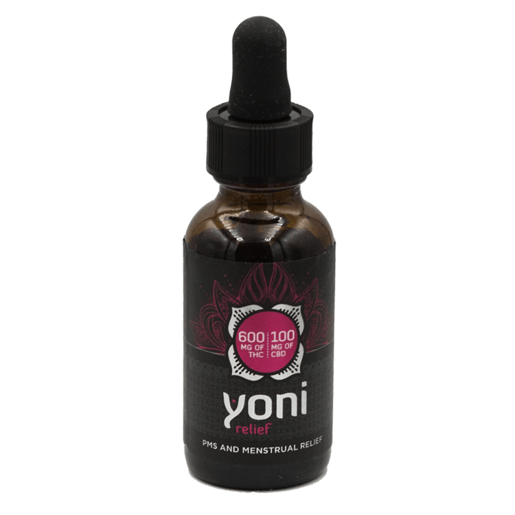 Yoni – PMS And Menstrual Relief Tincture 600mg THC/ 100mg CBD | BC Weed Edible Canada Yoni – PMS And Menstrual Relief Tincture 600mg THC/ 100mg CBD | BC Weed Edible Canada