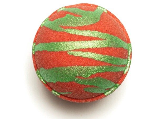 Nikki Stikki Botanicals – CBD Bath Bomb – Christmas Spirit Bomb (red/green) – 300mg CBD | BC Weed Edible Canada