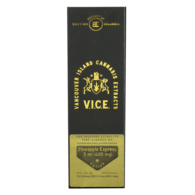 Vice – CO2 Oil Refill Cartridges – Pineapple Express 0.5ml | BC Weed Edible Canada Vice – CO2 Oil Refill Cartridges – Pineapple Express 0.5ml | BC Weed Edible Canada