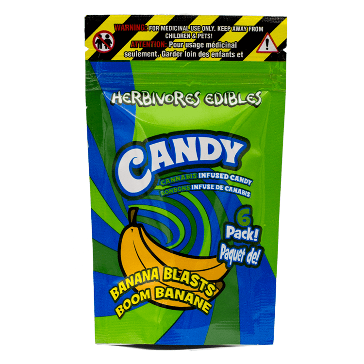Herbivores Edibles – Banana Blasts Gummies | BC Weed Edible Canada Herbivores Edibles – Banana Blasts Gummies | BC Weed Edible Canada