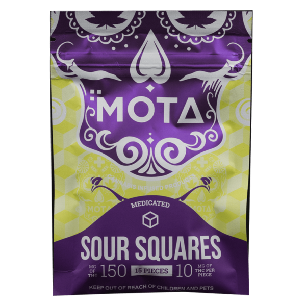 MOTA Edibles – Sour Squares – 150mg THC | BC Weed Edible Canada MOTA Edibles – Sour Squares – 150mg THC | BC Weed Edible Canada