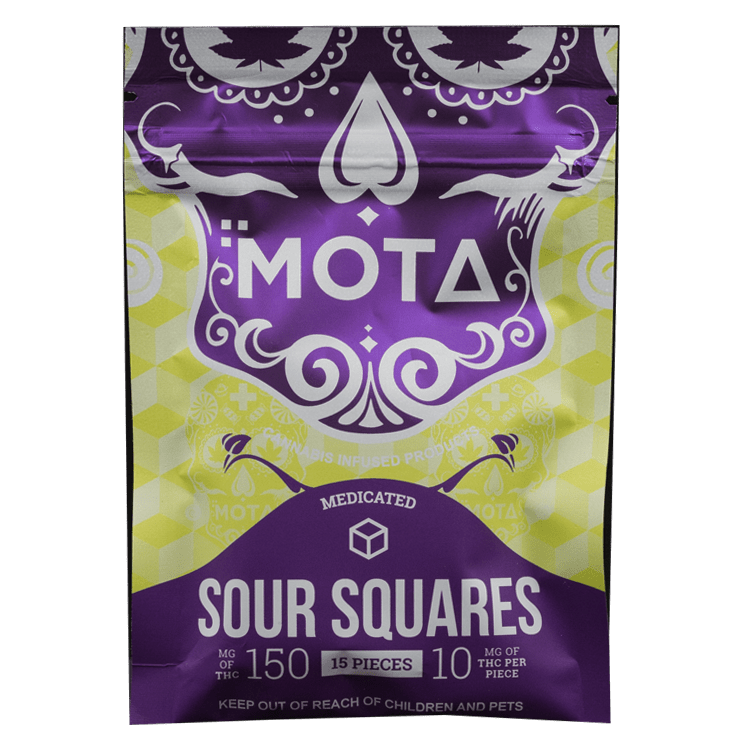 MOTA Edibles – Sour Squares – 150mg THC | BC Weed Edible Canada MOTA Edibles – Sour Squares – 150mg THC | BC Weed Edible Canada
