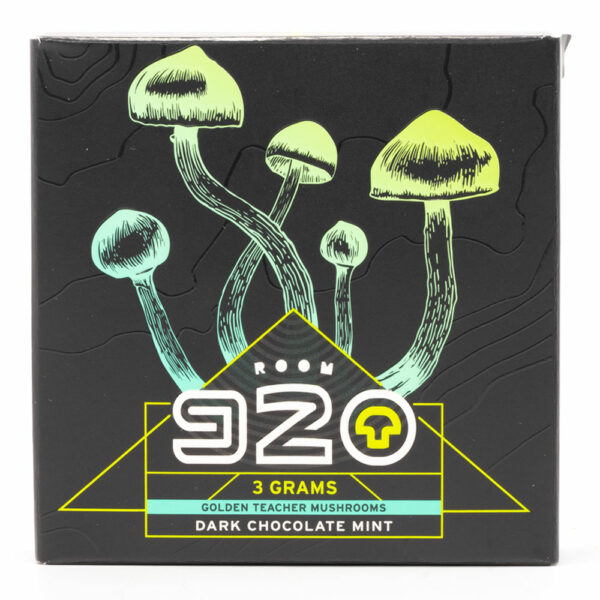 Room 920 – Mushroom Chocolate Bar – Dark Chocolate Mint – 3 grams | BC Weed Edible Canada Room 920 – Mushroom Chocolate Bar – Dark Chocolate Mint – 3 grams | BC Weed Edible Canada