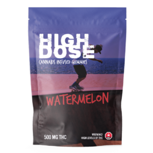 High Dose – edibles Infused Gummies – Watermelon – 500mg/1000mg | BC Weed Edible Canada